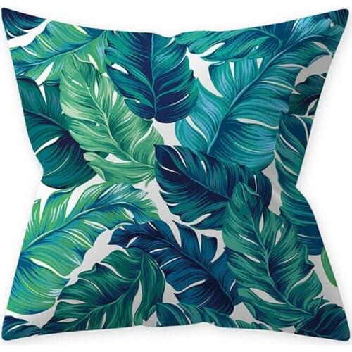 Floral Cotton Linen Throw Waist Pillow Case Cushion Cover Fluffy Home Decor Sofa