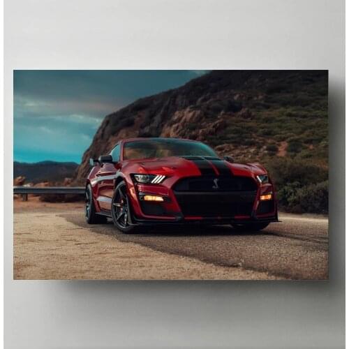 Canvas Modern Picture Supercar Home Decoration Painting Fords Mustang Shelby Wall Art Print Poster Modular No Frame Living Room