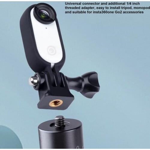 Insta360Go /2 Protective Frame Mount ABS PC 1/4 Adapter Bracket Stabilizer for Insta360 Go 2 Camera Accessories
