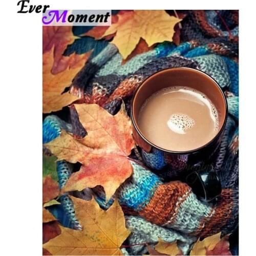 Coffee diamond painting maple diamond embroidery full square diy hobby wall painting for dining room cafe restaurant ASF798