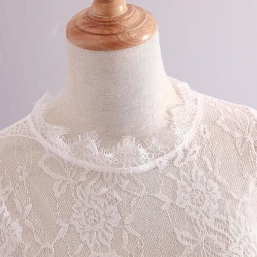 N7MF Lace Detachable Half Shirt BlouseBottoming Shirt Cover Neck Ruff Neck Collar Fake Collar Mini Cape Doll Collar Choker