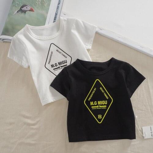 Summer Toddler Boys T-shirts Casual Korean Printing Tops for Boy Kids Clothing 2 3 4 5 6 Years Baby Boys Tshirts Children Tees