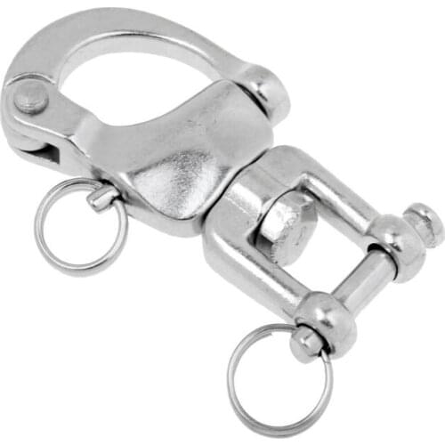 2 Pcs Boat Marine 316 Stainless Steel 70mm Swivel Snap Shackle 2-3/4"