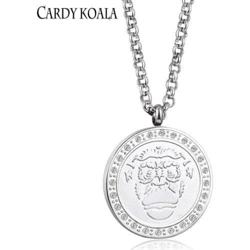 Mens fashion gold-Plating pendant ladies crystal simple pendant high quality neck accessories party pendant necklace jewelry