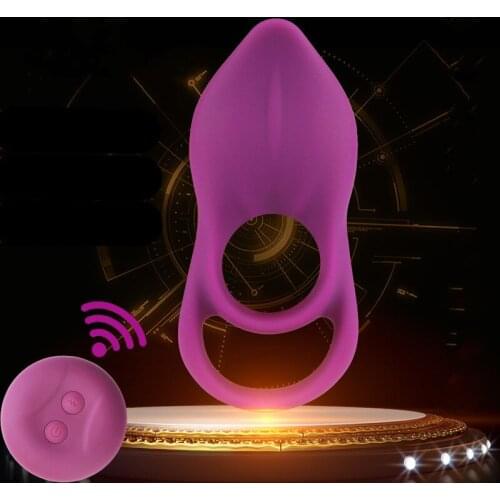 New Wireless Remote Control Vibrator Silicone Sleeve Delay Time G-spot Clitoris Stimulator Delay Ejaculation Sex Toy for Couples