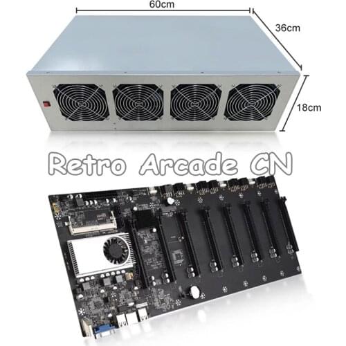 Professional Mining Motherboard with 8 GPU Special for Mining VGA HD Output Ethereum Miner BTC BTH Dogcoin