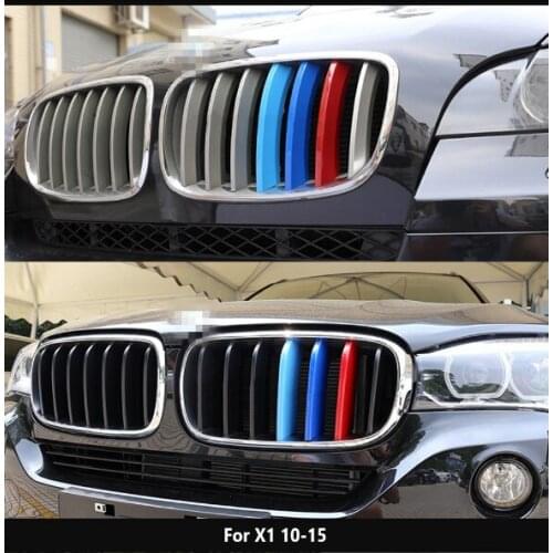 Grille Grill Trim Stripe for BMW X1 F48 X3 F25 X4 F26 X5 E70 F15 F10 F07 GT Upgrade Grill M Style