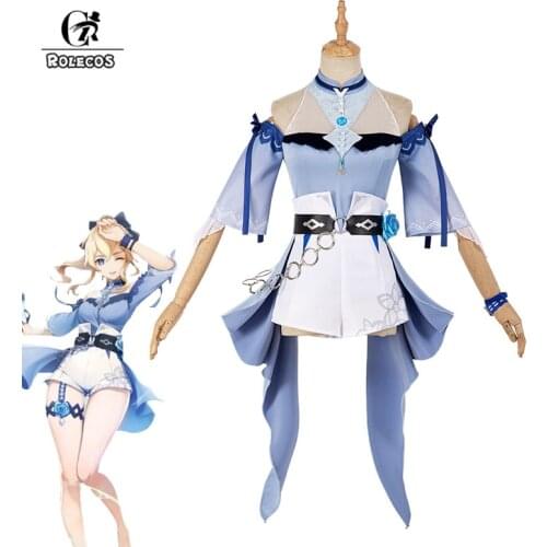 ROLECOS Genshin Impact Jean Swimsuit Cosplay Costume Sea Breeze Dandelion Jean Qin Cosplay Costume Women Summer Swimwear Skins