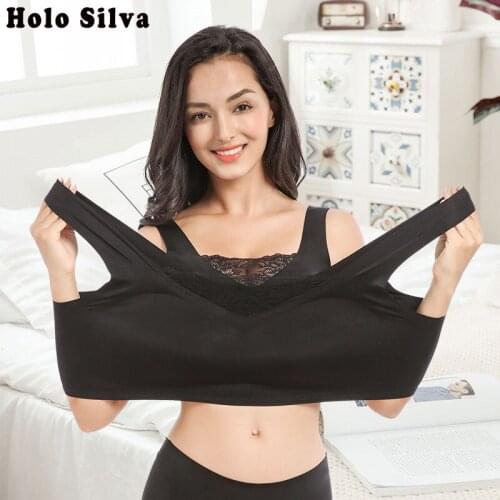 Sexy Lace Beautiful Back Bras Pure Colors Vest Bras No Trace Crop Tops 2019 New Fashionable Temperament Leisure Womens Vest Bra