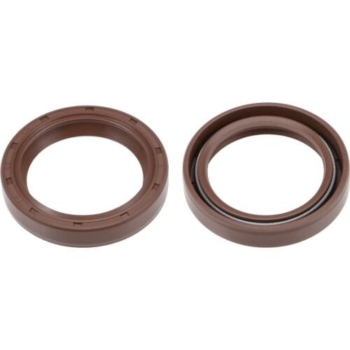 Uxcell Oil Seal 35mm Inner Dia 46mm OD 8mm Thick Fluorine Rubber Double Lip Seals 2Pcs