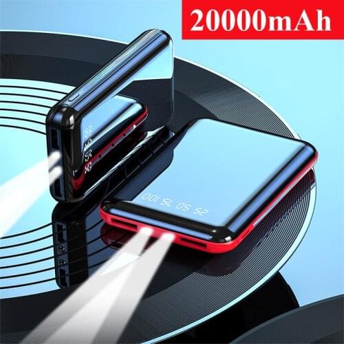 Mini Power Bank 20000mAh Portable Fast Charging Poverbank External Battery Charger Powerbank 20000mAh for Xiaomi Mi iPhone 12pro