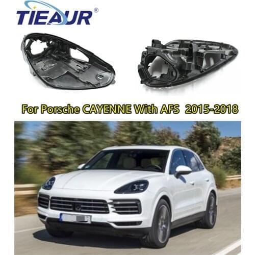 Headlight back base For Porsche CAYENNE With AFS 2015-2018 High Standard Headlamp House Car Auto Headlight Back House
