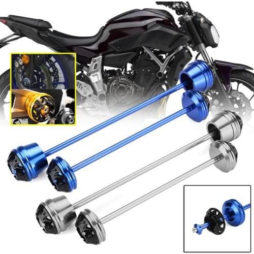 For yamaha mt 07 / FZ-07 2014-2016 Crash Falling Protector Motorcycle Front Rear Wheel Fork Axle Sliders Cap Crash Protector