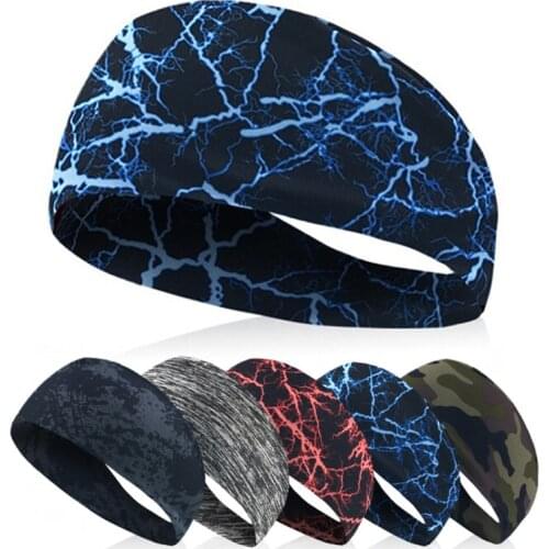 1PC Unisex Absorbent Sport Yoga Running Men Sweat Headband Cycling Gym Sweatband Stretch Hair Bands For Women