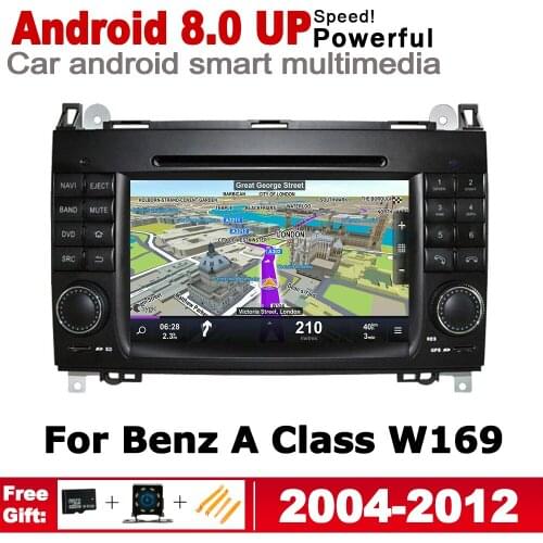7" HD Stereo Android Car DVD GPS Navi Map For Mercedes Benz A Class W169 2004~2012 NTG 2 DIN multimedia player radio System