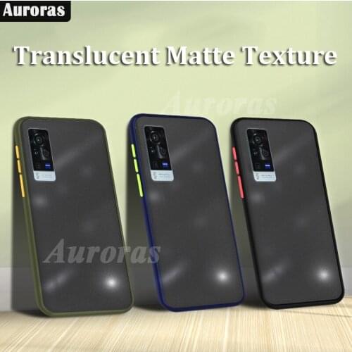 Auroras Case For VIVO X60 Pro Lite Cover Translucent Skin Matte Hard Cover For vivo X60 Shockproof Case