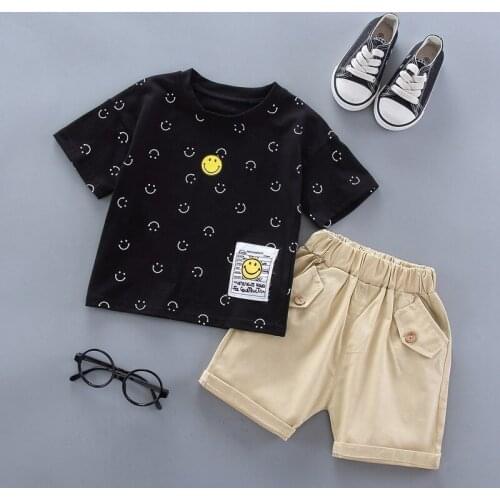 2021 Children Clothing Boy Sets Costume For Kids Baby Summer Short-Sleeve T-shirt & Shorts Sports Suit Toddler Boy Clothes Sets