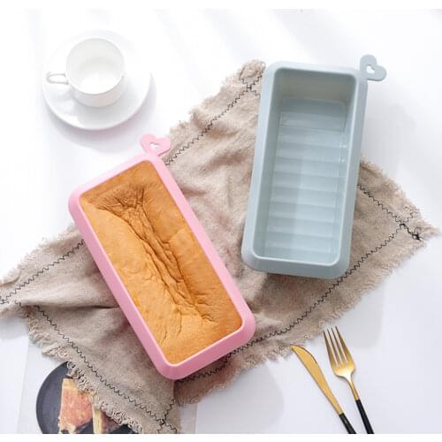 DIY household baking toast mold Food grade silicone rectangular bread oven mold Brick-shaped bread mold 28*13*6.6cm