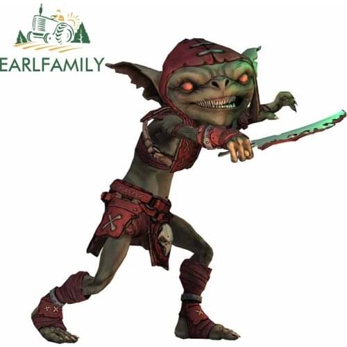 EARLFAMILY 13cm x 12.5cm for Ghost N Goblins Take Knife Car Stickers Surfboard Occlusion Scratch Decal Windshield Vinyl Car Wrap
