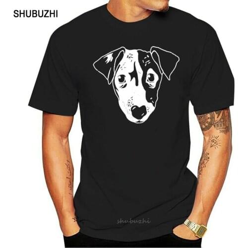 Hot Sale New MenS T Shirt Dog T-Shirt Hund Haustier Tier Jack Russel Terrier Hundegesicht Gesicht Kopf Neu Funny O Neck T Shirt