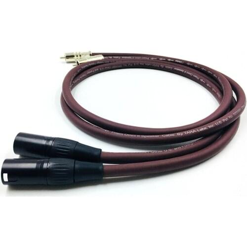 Hifi Audio Cable 2 RCA to 2 XLR 3 Pin HiFi RCA male to XLR female interconnect cable, coaxial balance wire , audio signal cable