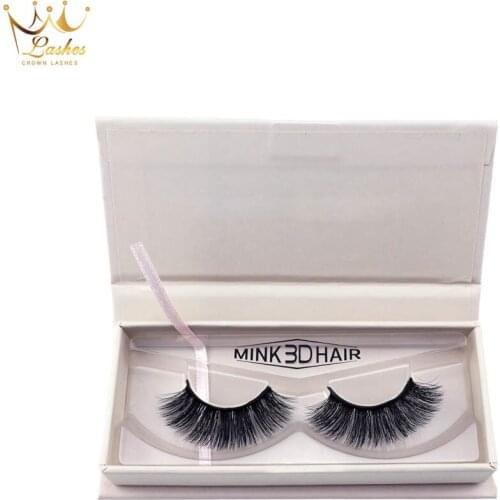 Crown Lashes 100 pairs 3d mink eyelash box custom packaging box eyelashes free create logo individual false eyelashes