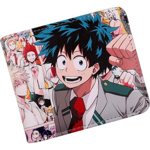 Comics MY Hero Academia Wallet With Zip Coin Pocket