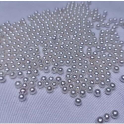 Newly Lots half drilled pearl 3mm 4mm 5mm round freshwater pearls