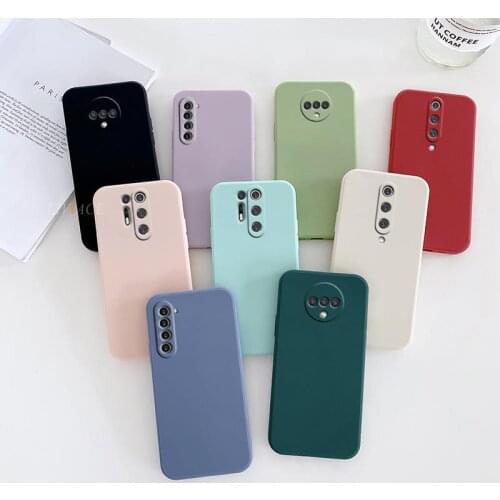 Square Silicone Phone Case For Oneplus 7 7T Pro Oneplus 8 8T Pro 9 Pro 9R Soft Matte Silicon Fundas Cover on Oneplus8T