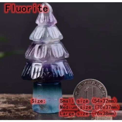 1PC Christmas tree Christmas Crystal Crafts Home Furnishings Lucky Items Aura Feng Shui Decoration