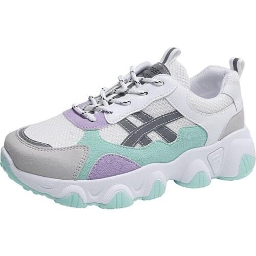 YSHUNIJ 2021 Autumn and Winter Color New Womens Shoes Ns Tide Shoes Net Red Womens Casual Shoes Net Red Father Shoes Women