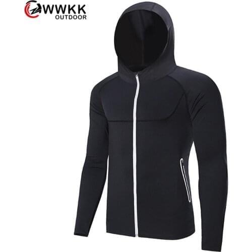 New Mens Sport Sweatshirts Hoodies Running Jackets Hoodie Men Breathable Quick dry Yoga Fitness Jerseys Sports Coat comfortable