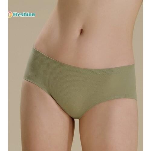 New Mid Waist Seamless Womens Underwear Womens Pure Cotton Breathable One-piece Shorts Sexy Girls Briefs Underpants