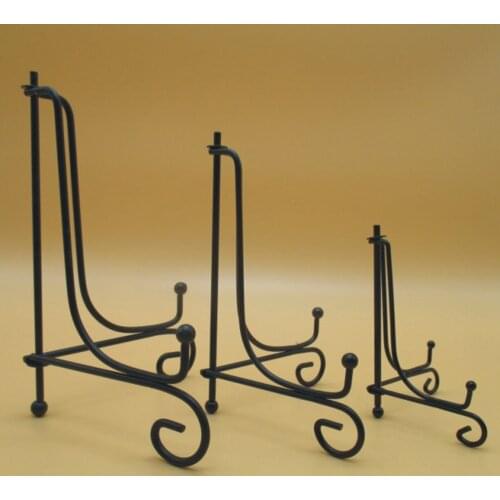 Newest Arrival Metal Display Stand with Handicraft Decorative Base Kitchen Tray Storage Rack (Black)