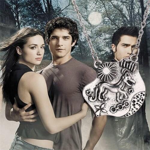Teen Wolf Necklace Triskele Triskelion Allison Argent Totem Pendant Vintage Antique Silver Color New Movie Jewelry Men Wholesale