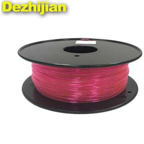 3d Printer Consumables Elastic 3d Printing Consumables TPU Transparent Red 1.75mm/3.0mm 3d Printing Consumables