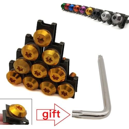 For Honda CBR929RR CBR600RR CBR954RR CBR1000RR CBF1000 Universal Motorcycle Fairing Body Bolts Scooter Clips Screw Nuts M6