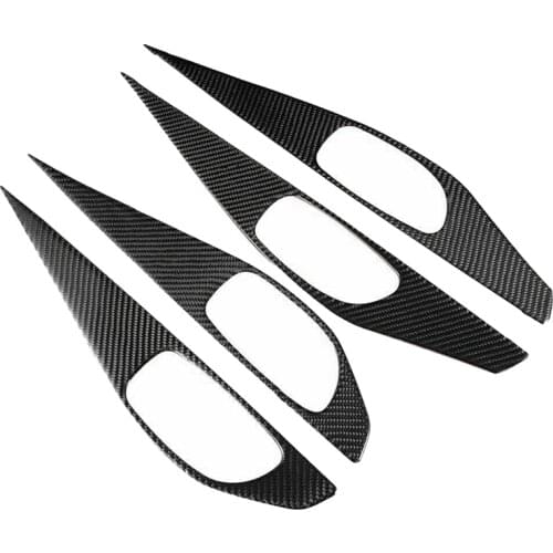 Carbon Fiber Internal Inside Door Handle Bowl Panel Frame Cover Trim for Infiniti Q50 2014-2020