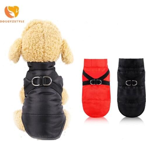 Waterproof Pet Dog Puppy Vest Jacket Chihuahua Clothing Warm Autumn Winter Dog Clothes Coat For Chihuahua Bulldog XS-2XL