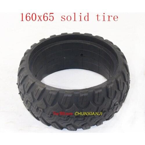 High Performance Electric Skateboard Tire 160x65 Solid Non- Pneumatic Tire Explosion-proof Tire 160*65 Tubeless Tyre
