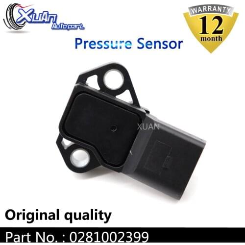 XUAN 2.5 Bar MAP Sensor Manifold Absolute Turbo Intake Air Boost Pressure Sensor 0281002399 For AUDI A1 A2 A3 A4 A6 A8