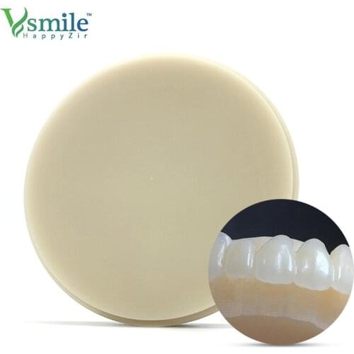 2 pcs 98mm Dental Multilayer PMMA Compatible for CADCAM Milling System for Dental Technician Using