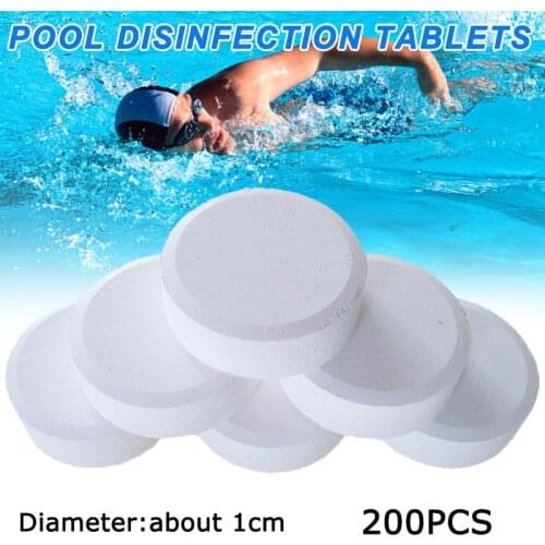 200Pcs Chlorine Tablets Multifunction Instant Disinfection for Swimming Pool Tub Spa Swimming Pool Water Purification Wholesale