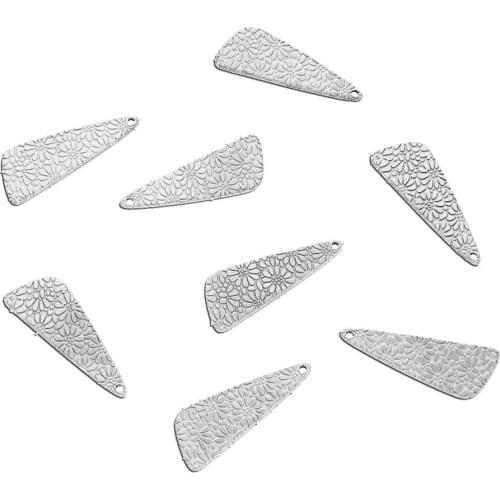 5pcs/Lot Real Stainless Steel Geometric Charms Pendants for DIY Jewelry Making Necklace Bracelet Earring