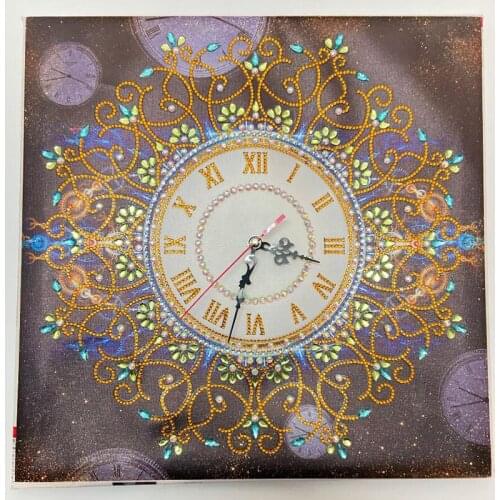 5D DIY Special Shaped Diamond Embroidery Wall Clock Diamond Painting Cross Stitch Watch Diamond Mosaic Rhinestones Home Decor