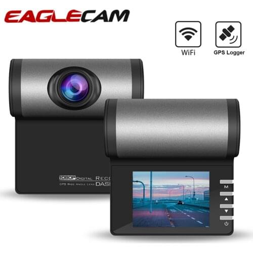 Car DVR Wifi Camera GPS Logger1080P Full HD 170 Degree Wide Angle Dash Cam Magnetic Holder Recorder Parking Monitor