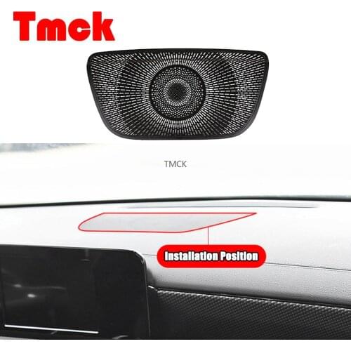 For Mercedes Benz A Class W177 V177 A180 A200 A220 A250 2019 Aluminum Alloy Car Accessories Dashboard Speaker Cover Trim Sticker