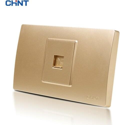 CHINT Electric Internet Socket 118 Type NEW5D Steel Frame One Networking Line Socket A Computer Socket Panel