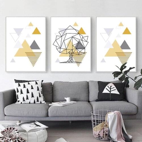 Canvas Geometric Figure Painting Nordic Pictures Wall Art Printing Simple Modular Poster For Modern Home Living Room Decoration