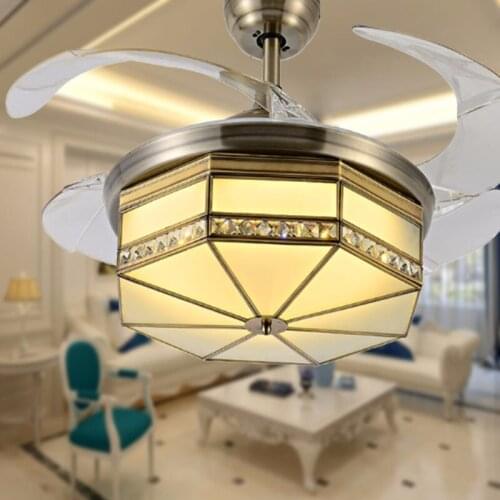 Ceiling Fan Classic Vintage Ceiling Fans 42 Inch Living Room Fan Light Ceiling Fan with Light Bed Room Led Ceiling Lights Fan